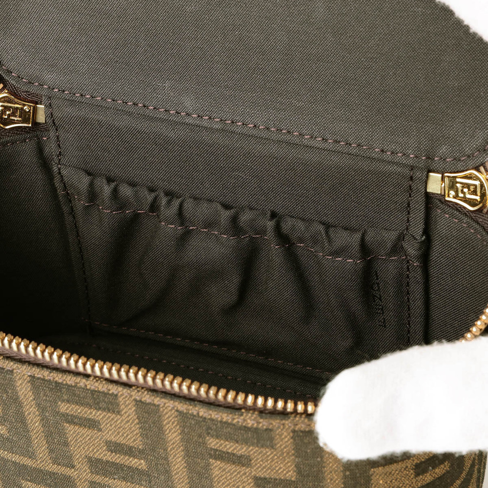 Fendi Shoulder Bag Brown FF Jacquard AF - Picture 8 of 9